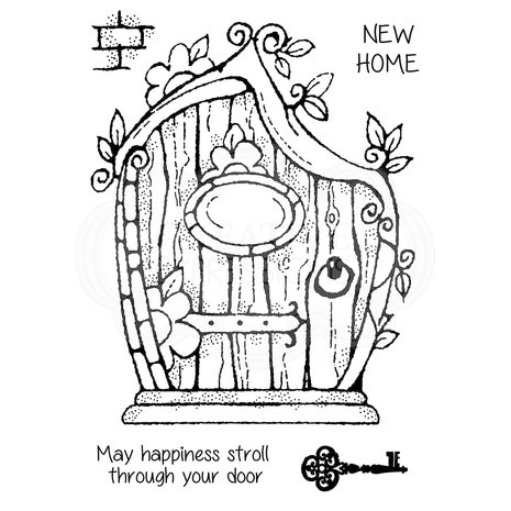Woodware Fairy Door Clear Stamp (FRS849) (OUTLET) Woodware Fairy Door Clear Stamp (FRS849) (OUTLET)