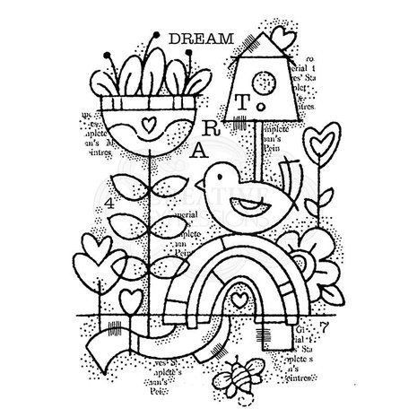 Woodware Dream Garden Clear Stamp (FRS857) (OUTLET) Woodware Dream Garden Clear Stamp (FRS857) (OUTLET)