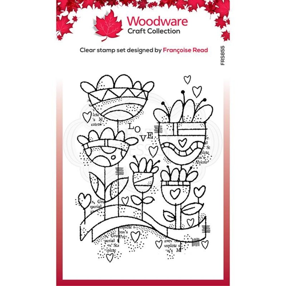 Woodware Love Garden Clear Stamp (FRS855) (OUTLET) Woodware Love Garden Clear Stamp (FRS855) (OUTLET)