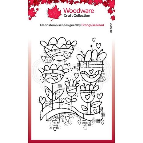 Woodware Love Garden Clear Stamp (FRS855) (OUTLET) Woodware Love Garden Clear Stamp (FRS855) (OUTLET)