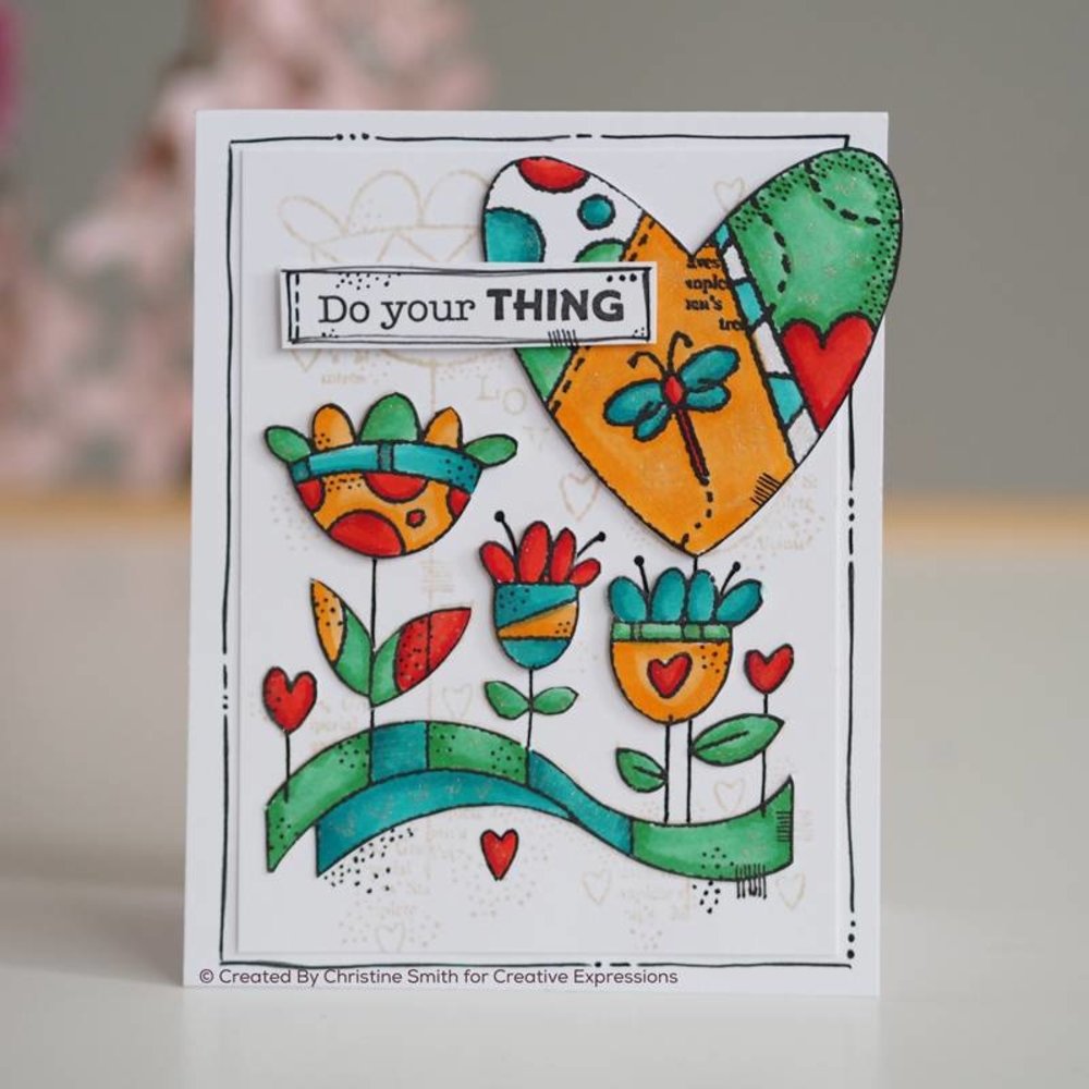 Woodware Love Garden Clear Stamp (FRS855) (OUTLET) Woodware Love Garden Clear Stamp (FRS855) (OUTLET)