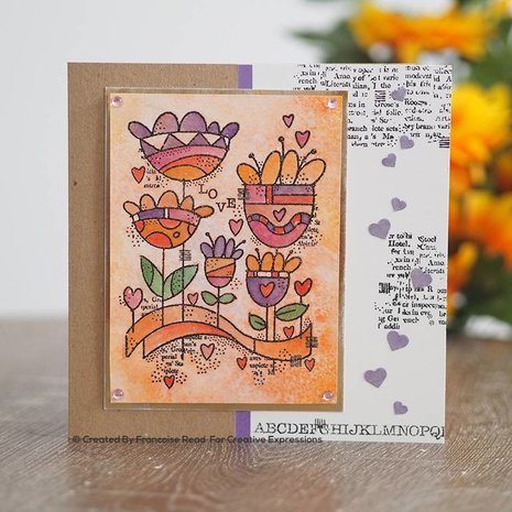 Woodware Love Garden Clear Stamp (FRS855) (OUTLET) Woodware Love Garden Clear Stamp (FRS855) (OUTLET)