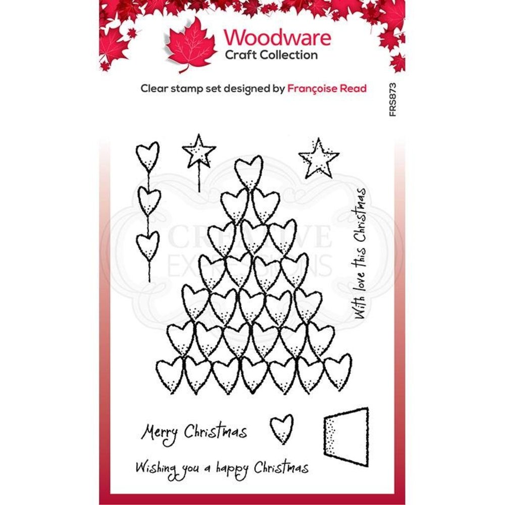 Woodware Heart Tree Clear Stamp (FRS873) (OUTLET) Woodware Heart Tree Clear Stamp (FRS873) (OUTLET)