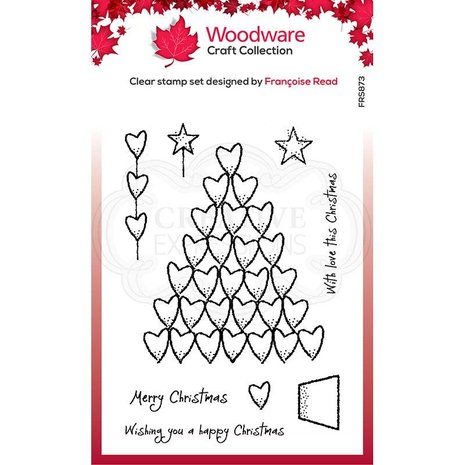 Woodware Heart Tree Clear Stamp (FRS873) (OUTLET) Woodware Heart Tree Clear Stamp (FRS873) (OUTLET)