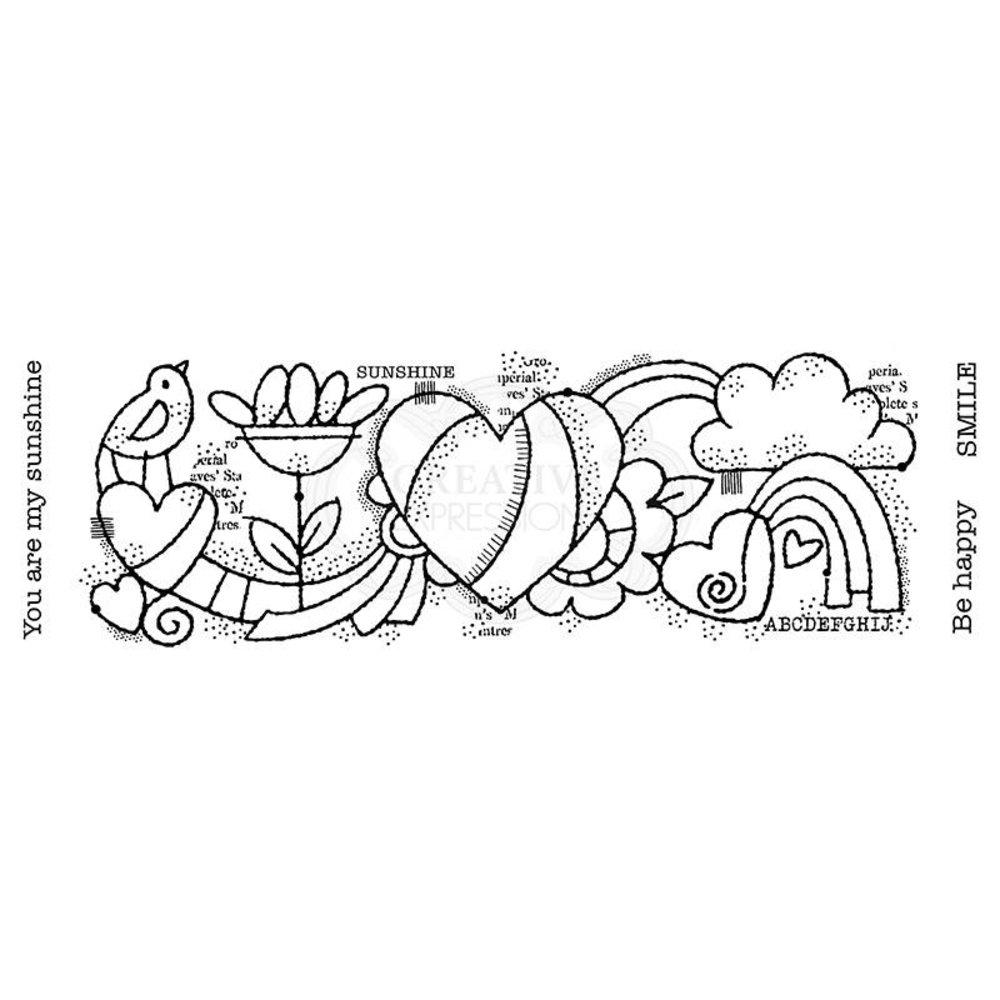 Woodware Heart Border Clear Stamp (FRS408) (OUTLET) Woodware Heart Border Clear Stamp (FRS408) (OUTLET)