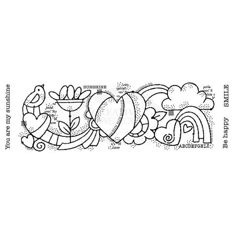 Woodware Heart Border Clear Stamp (FRS408) (OUTLET) Woodware Heart Border Clear Stamp (FRS408) (OUTLET)