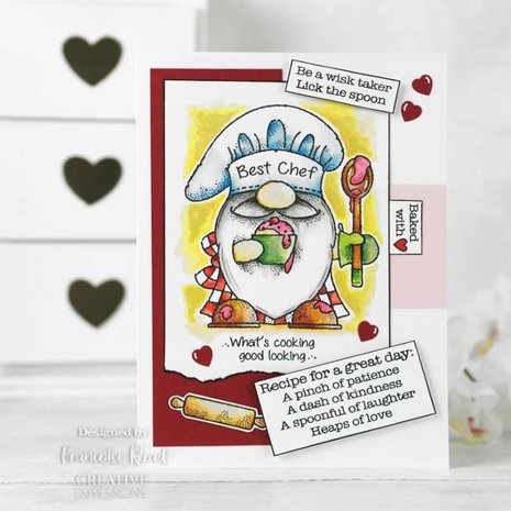 Woodware Gnome Chef Clear Stamp (FRS880) (OUTLET) Woodware Gnome Chef Clear Stamp (FRS880) (OUTLET)