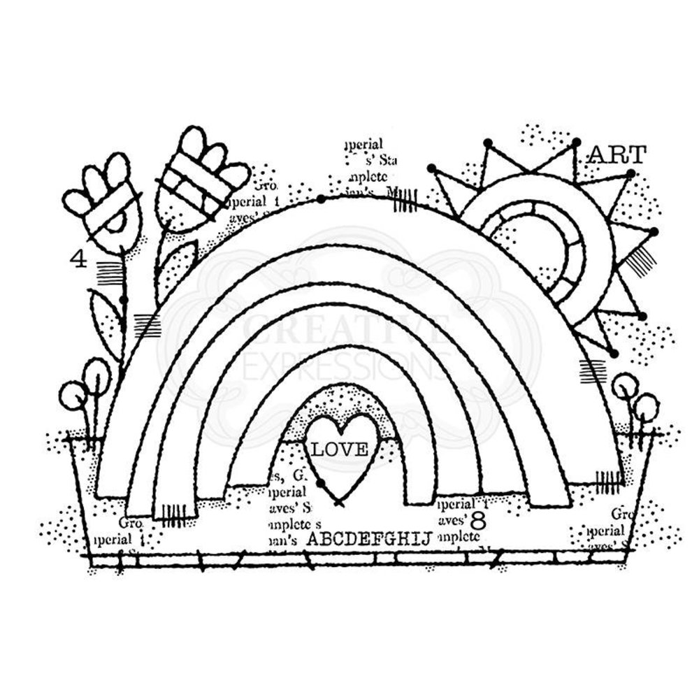 Woodware Garden Rainbow Clear Stamp (FRS852) (OUTLET) Woodware Garden Rainbow Clear Stamp (FRS852) (OUTLET)