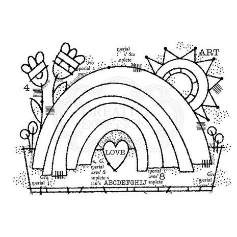 Woodware Garden Rainbow Clear Stamp (FRS852) (OUTLET) Woodware Garden Rainbow Clear Stamp (FRS852) (OUTLET)