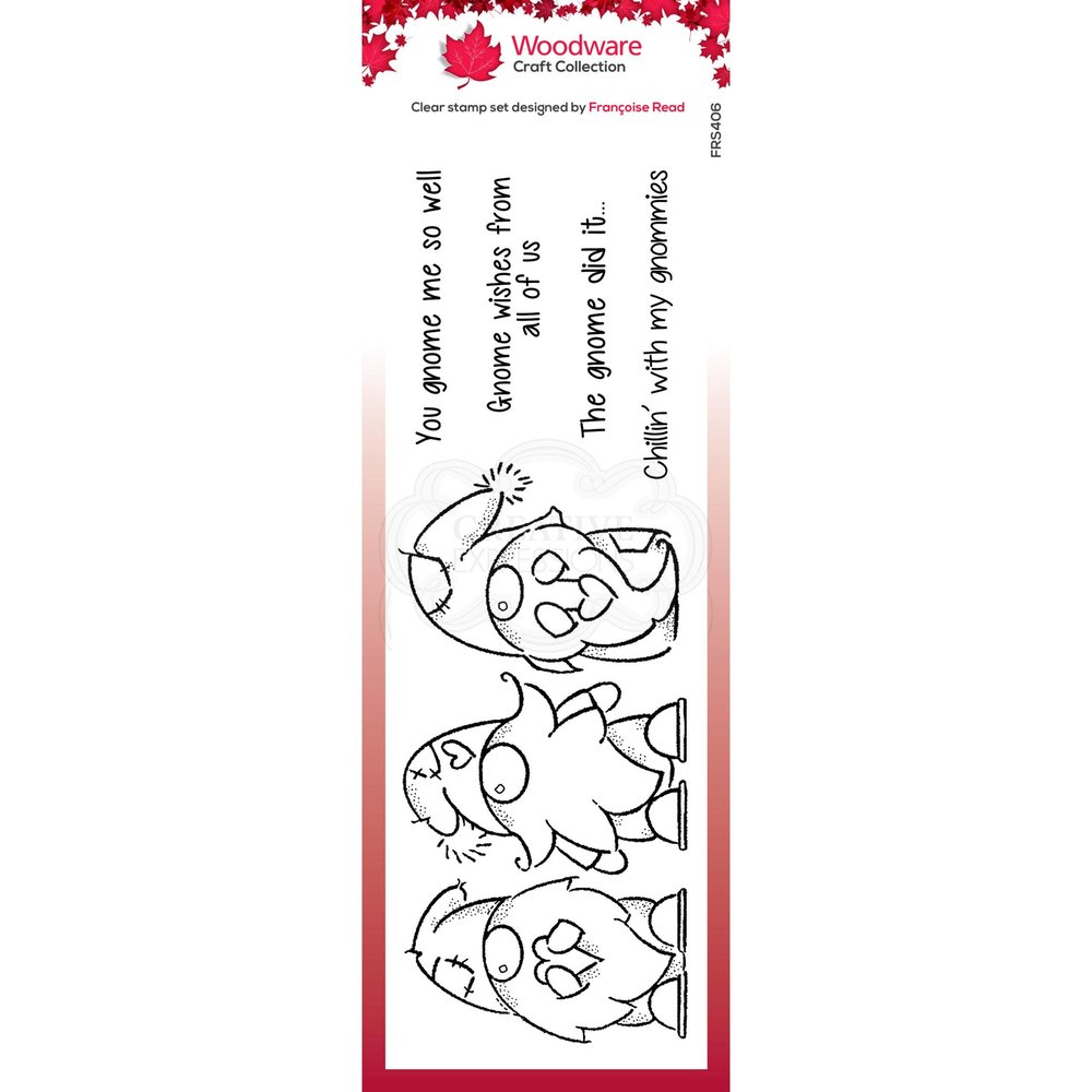 Woodware Three Gnomes Clear Stamp (FRS406) (OUTLET) Woodware Three Gnomes Clear Stamp (FRS406) (OUTLET)
