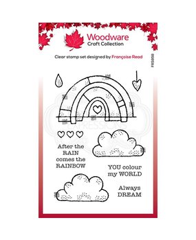 Woodware Rainbow World Clear Stamp (FRS858) (OUTLET) Woodware Rainbow World Clear Stamp (FRS858) (OUTLET)