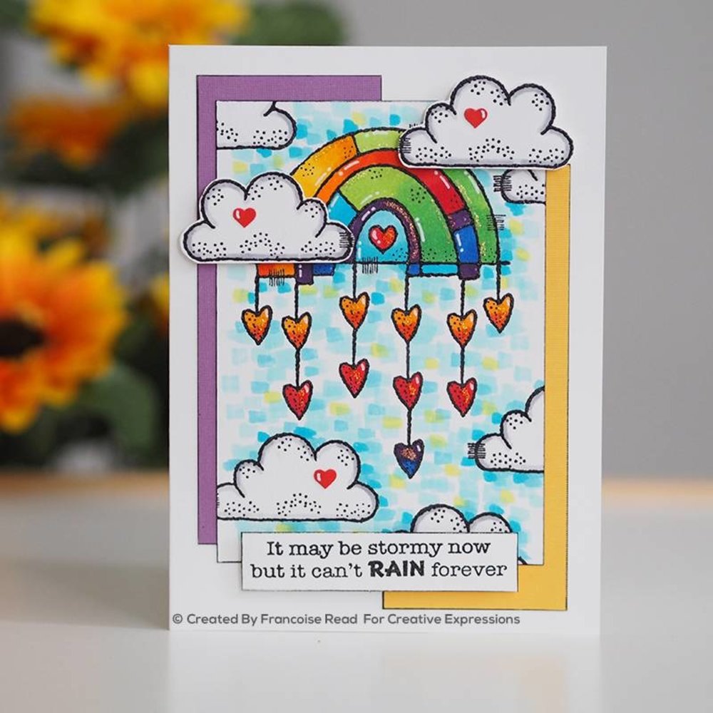 Woodware Rainbow World Clear Stamp (FRS858) (OUTLET) Woodware Rainbow World Clear Stamp (FRS858) (OUTLET)