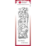 Woodware Rainbow House Clear Stamp (FRS409) (OUTLET)