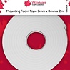 Woodware Mounting Foam Tape 3mm White (WW2983) (DISCONTINUED) Woodware Mounting Foam Tape 3mm White (WW2983) (DISCONTINUED)