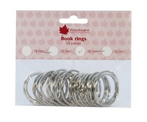 Woodware Book Rings 38mm (24pcs) (WW2877)