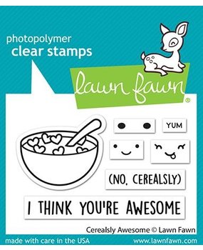 Lawn Fawn Cerealsly Awesome Clear Stamps (LF2730) (OUTLET)
