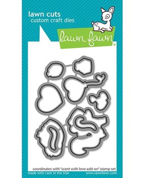Lawn Fawn Scent With Love Add-On Dies (LF2729) (OUTLET)
