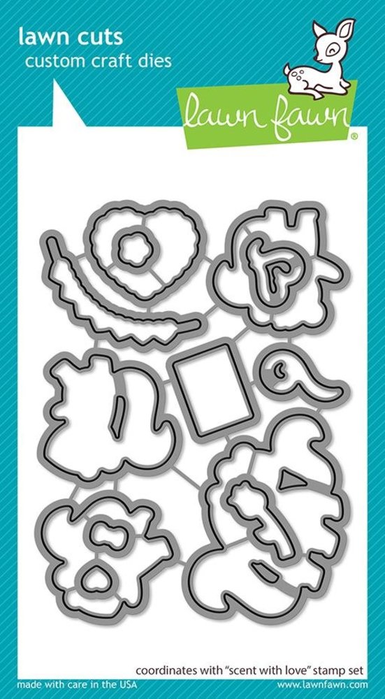 Lawn Fawn Scent With Love Dies (LF2727) (OUTLET) Lawn Fawn Scent With Love Dies (LF2727) (OUTLET)