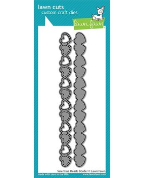Lawn Fawn Valentine Hearts Border Dies (LF2736) (OUTLET)
