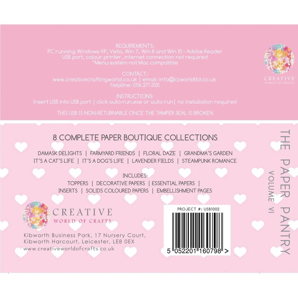The Paper Boutique The Paper Pantry Vol 6 USB Collection (USB1002) (OUTLET) The Paper Boutique The Paper Pantry Vol 6 USB Collection (USB1002) (OUTLET)