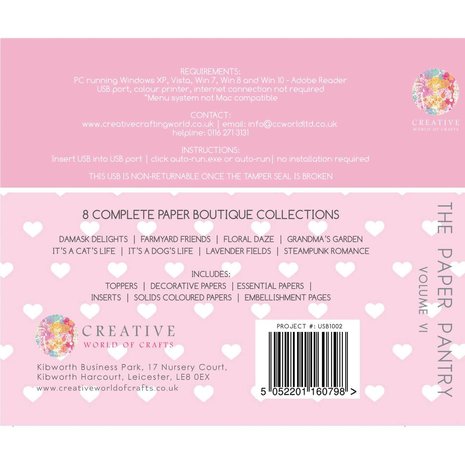 The Paper Boutique The Paper Pantry Vol 6 USB Collection (USB1002) (OUTLET) The Paper Boutique The Paper Pantry Vol 6 USB Collection (USB1002) (OUTLET)