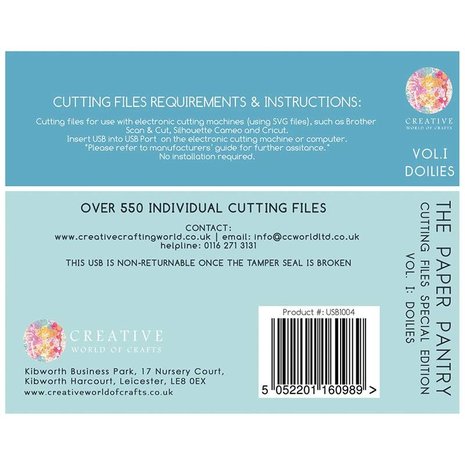 The Paper Boutique The Paper Pantry Cutting Files Special Edition Vol 1 Doilies USB Collection (USB1004) (OUTLET) The Paper Boutique The Paper Pantry Cutting Files Special Edition Vol 1 Doilies USB Collection (USB1004) (OUTLET)