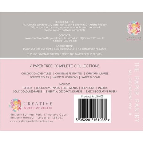 The Paper Tree The Paper Pantry All Occasions Vol 2 USB Collection (USB1005) (OUTLET) The Paper Tree The Paper Pantry All Occasions Vol 2 USB Collection (USB1005) (OUTLET)