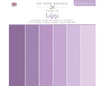 The Paper Boutique Everyday Shades Of Lilac 8x8 Inch Coloured Card Pack (PB1653)