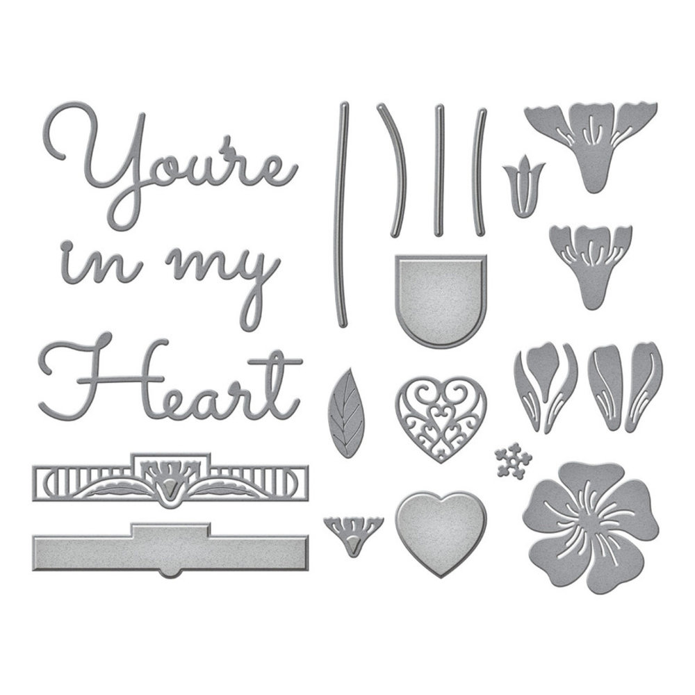 Spellbinders Primrose Heart Façade Etched Dies (S5-484) (OUTLET) Spellbinders Primrose Heart Façade Etched Dies (S5-484) (OUTLET)