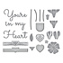 Primrose Heart Façade Etched Dies (S5-484) (OUTLET)
