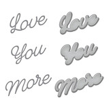 Spellbinders Love You More Etched Dies (S3-430) (OUTLET)