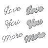Spellbinders Love You More Etched Dies (S3-430) (OUTLET) Spellbinders Love You More Etched Dies (S3-430) (OUTLET)