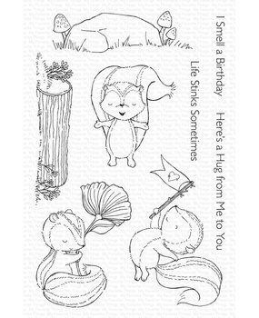 My Favorite Things Sweet Skunks Clear Stamps (SY-41) (OUTLET)