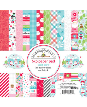 Doodlebug Design Let It Snow 6x6 Inch Paper Pad (7538) (DISCONTINUED)