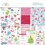 Doodlebug Design Let It Snow 12x12 Inch Essentials Kit (7542) (DISCONTINUED)