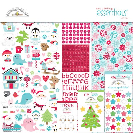 Doodlebug Design Let It Snow 12x12 Inch Essentials Kit (7542) (DISCONTINUED) Doodlebug Design Let It Snow 12x12 Inch Essentials Kit (7542) (DISCONTINUED)