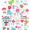 Doodlebug Design Let It Snow Icons Stickers (7524) (OUTLET)