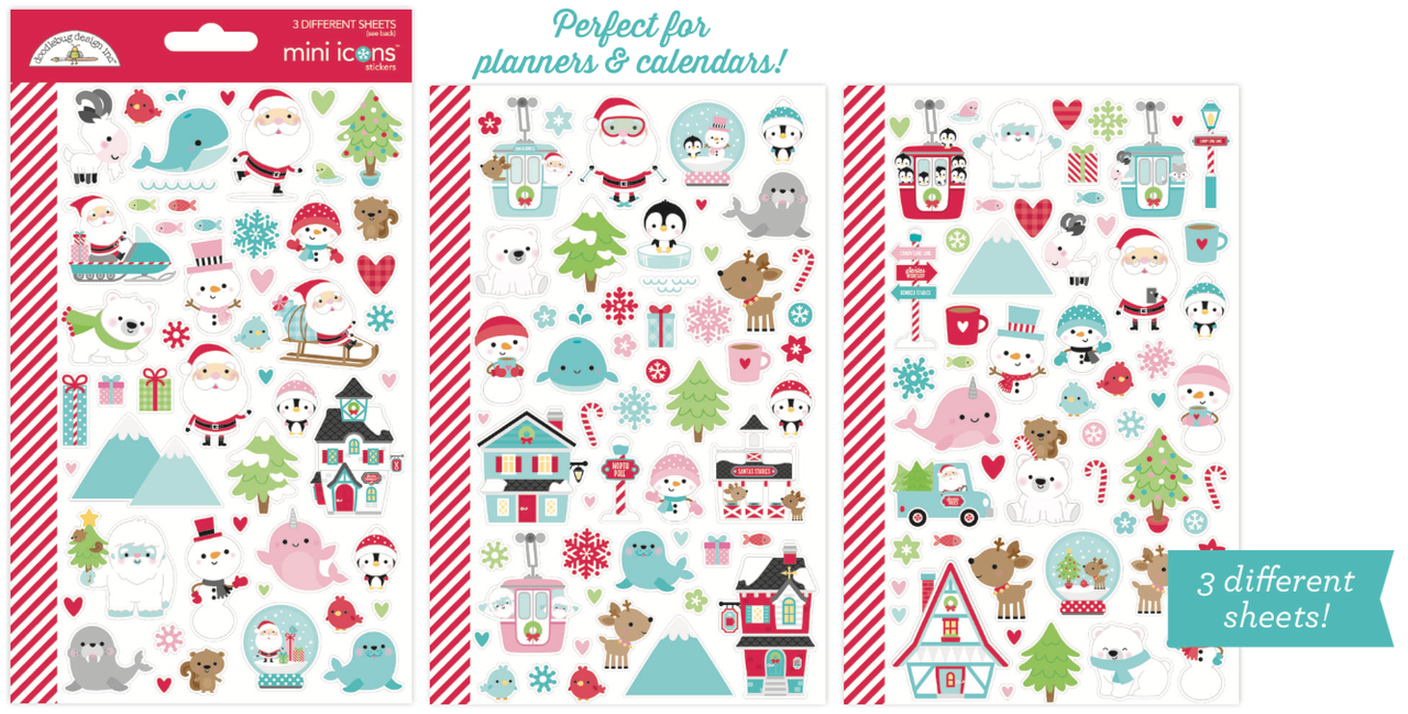 Doodlebug Design Let It Snow Mini Icons Sticker (7514) (DISCONTINUED)