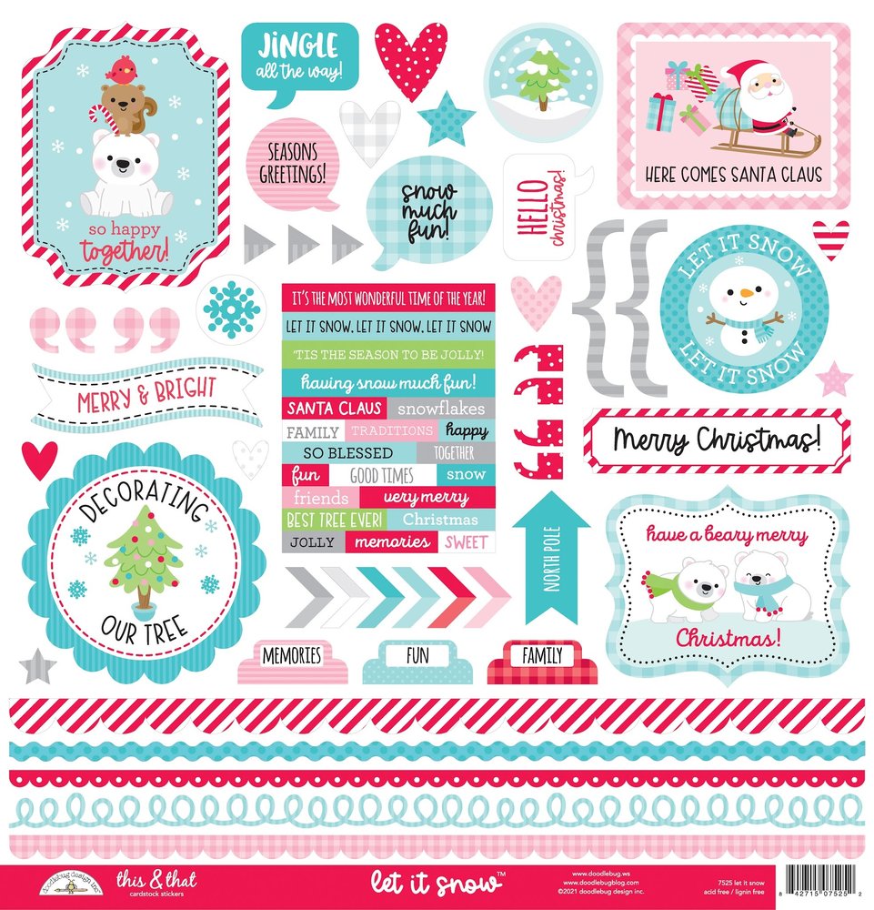 Doodlebug Design Let It Snow This & That Stickers (7525) (DISCONTINUED) Doodlebug Design Let It Snow This & That Stickers (7525) (DISCONTINUED)