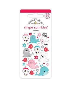 Doodlebug Design Polar Pals Shape Sprinkles (7502) (DISCONTINUED)