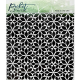 Picket Fence Studios Lots of Blossoms 6x6 Inch Stencil (SC-286) (OUTLET)