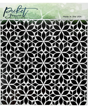 Picket Fence Studios Lots of Blossoms 6x6 Inch Stencil (SC-286) (OUTLET)