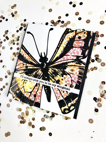 Picket Fence Studios Slim Line Lots of Blossoms 4x10 Inch Stencil (SC-288) (OUTLET)