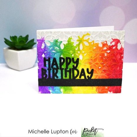 Picket Fence Studios Lots of Blossoms 6x6 Inch Stencil (SC-286) (OUTLET)