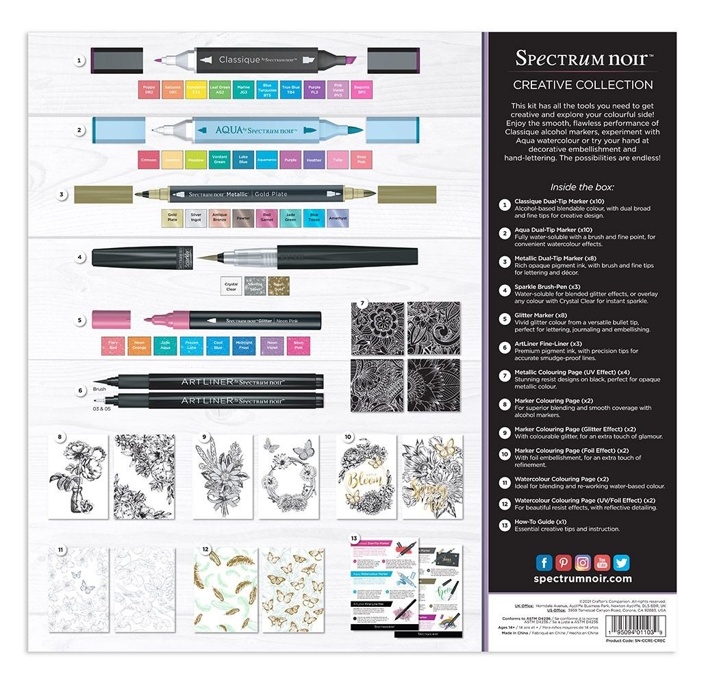 Spectrum Noir Colour Creations Kit Creative Collection (SN-CCRE-CREC) (DISCONTINUED) Spectrum Noir Colour Creations Kit Creative Collection (SN-CCRE-CREC) (DISCONTINUED)