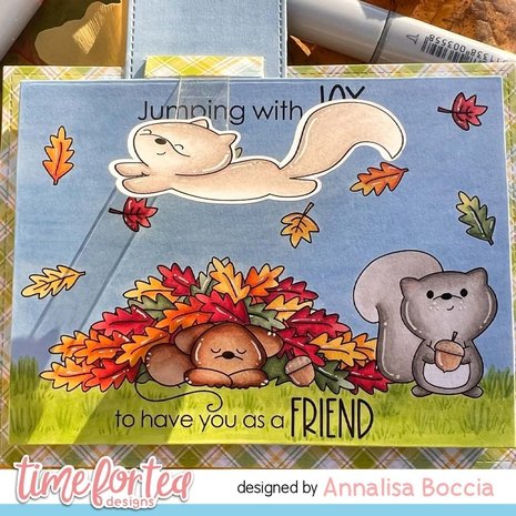 Time For Tea Designs Jumping With Joy Clear Stamps (T4T/792/Joy/Cle) (DISCONTINUED)