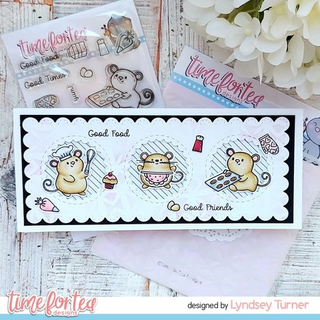 Time For Tea Designs Baked With More Love Clear Stamps (T4T/798/Mor/Cle) (DISCONTINUED)