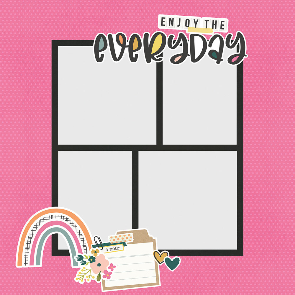 Simple Stories Simple Pages Pieces Enjoy the Everyday (16827) (DISCONTINUED)