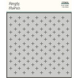 Simple Stories Good Stuff Stencil Plus Signs (16826) (DISCONTINUED)