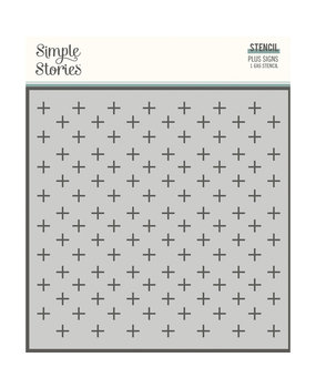 Simple Stories Good Stuff Stencil Plus Signs (16826) (DISCONTINUED)